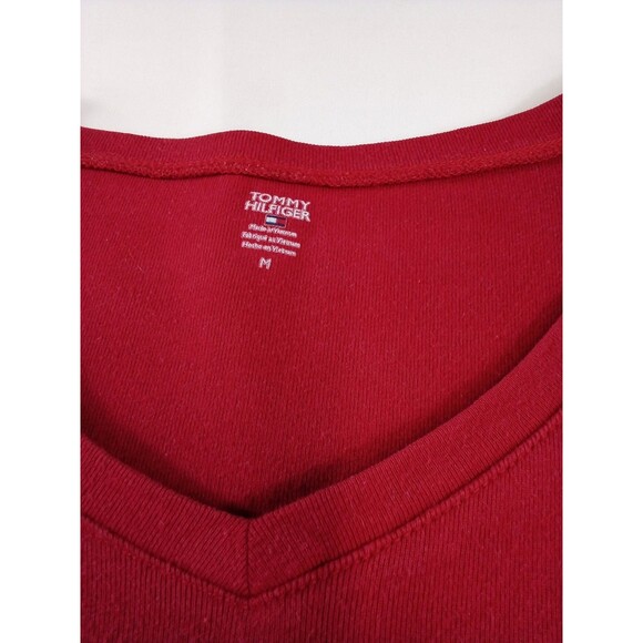 Women's Vintage Style Red Tommy Hilfiger Long Sleeve T-shirts Size Medium‎ - Picture 7 of 13